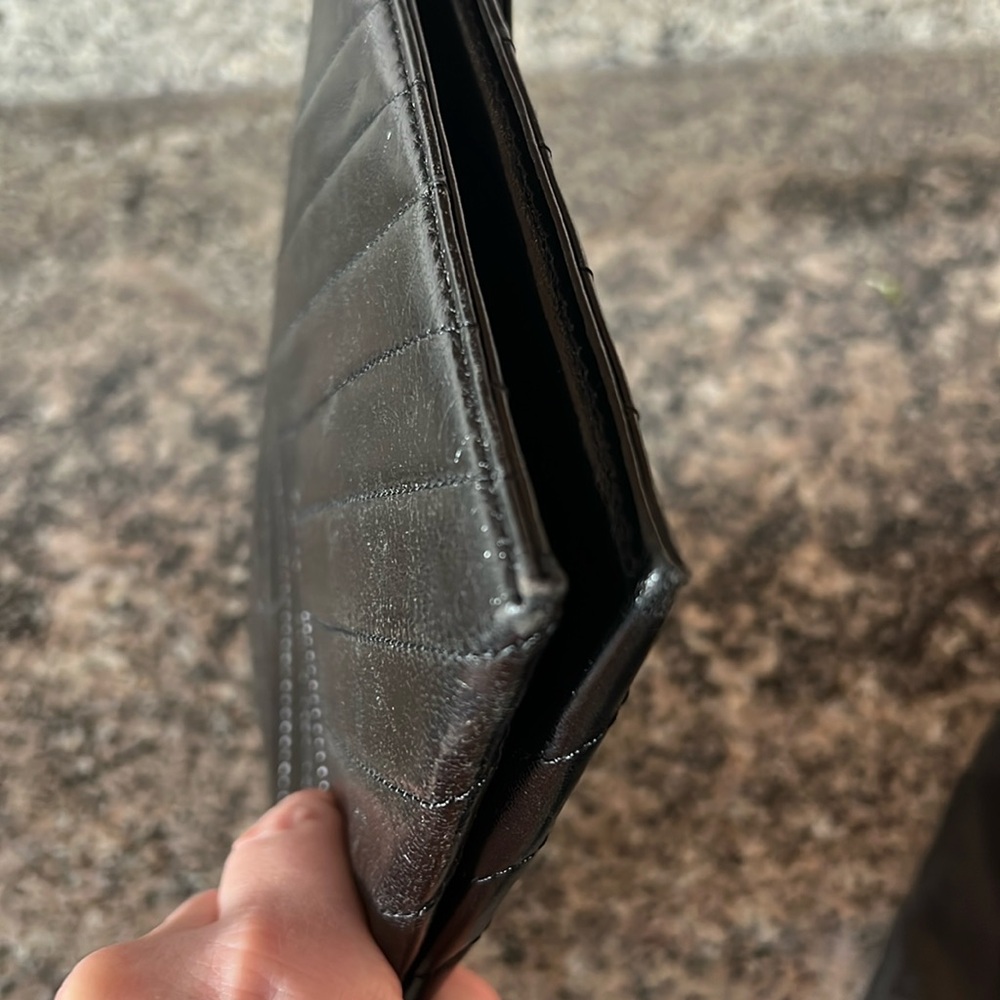 Vintage Authentic Saint Laurent Leather Clutch - Picture 11 of 16